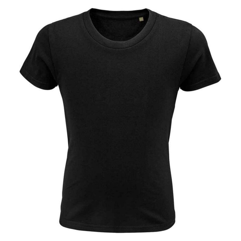 SOLS Childrens/Kids Pioneer T-Shirt / Deep Black